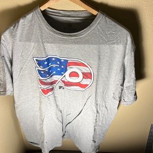 NHL Fanatics Mens Flyers Flag Logo Tee Color Gray Size XL